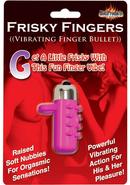 Frisky Fingers Silicone Finger Sleeve With Vibrating Bullet...