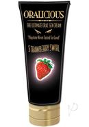 Oralicious Ultimate Oral Sex Cream 2oz - Strawberry Swirl